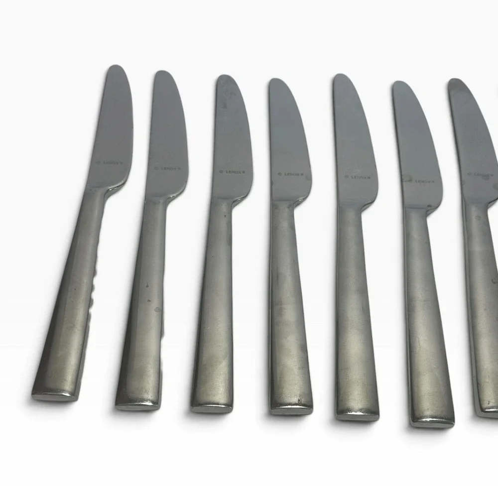 16pc Lenox Tin Can Alley Flatware 18/8 Stainless Steel Modern Pattern - Read